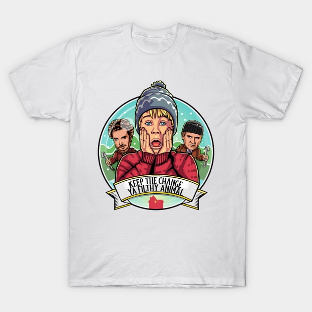 Home Alone Kevin McCallister T-Shirt by dlo168